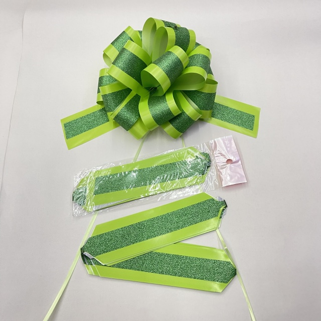 Sparkling Double-layer Glitter Pom Bows for Dazzling Gift Decorations.