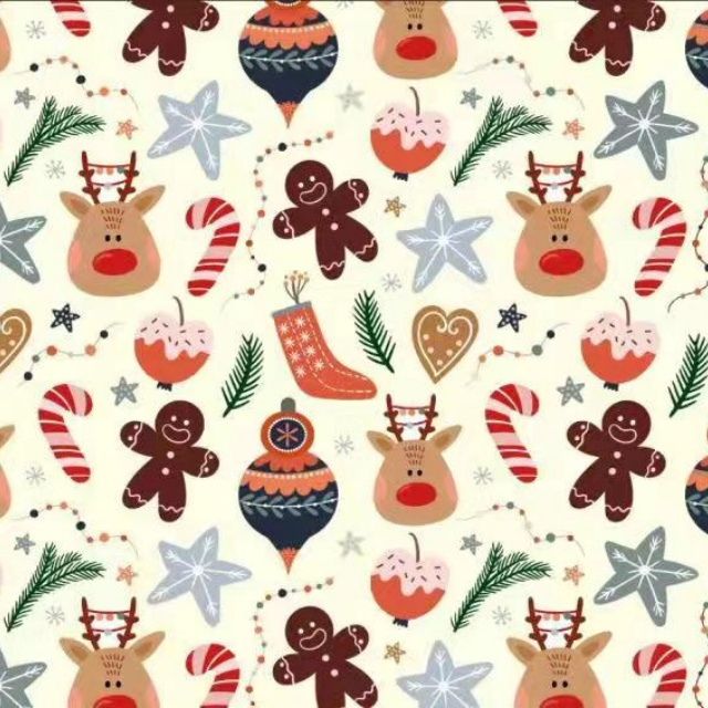 Premium Glossy Art Paper with Christmas Designs, Perfect for Festive Gift Wrapping And Holiday Packaging.