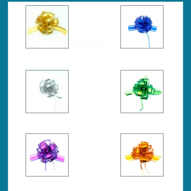 Whosales Best Soft Gauze Pom Bows with Delicate Texture for Elegant Gift Decoration.