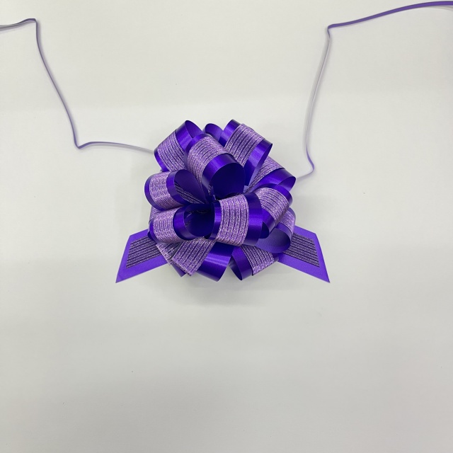 China Supplier Dimensional Striped Double-layer Pom Bows for Luxurious Gift Presentations.