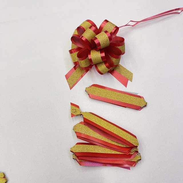 Sparkling Double-layer Glitter Pom Bows for Dazzling Gift Decorations.