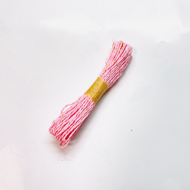 China Supply Luxury Rope with Gold Threads Woven into Colored Fibers for Elegant Decorations.