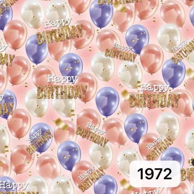Premium glossy art paper featuring colorful birthday themes and celebration patterns for festive gift wrapping.