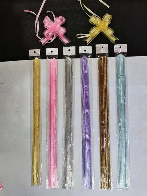 Delicate Lace Pull Bows with Intricate Patterns for Elegant Gift Decoration.