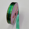 China 18mm Wide Luxury Ribbon with Elegant Gold Edge Trimming for Sophisticated Packaging.