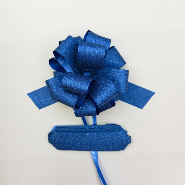 Packvips 32mm Glitter Pom Bows with Full Sparkle Coverage for Eye-catching Gifts.