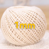 Soft natural cotton twine for eco-friendly packaging, gift wrapping, and crafts.