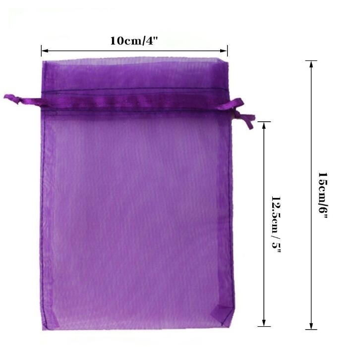 China Supply Sheer Organza Fabric Bags Perfect for Gifts, Weddings And Jewelry Packaging.