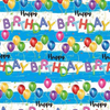 Premium glossy art paper featuring colorful birthday themes and celebration patterns for festive gift wrapping.