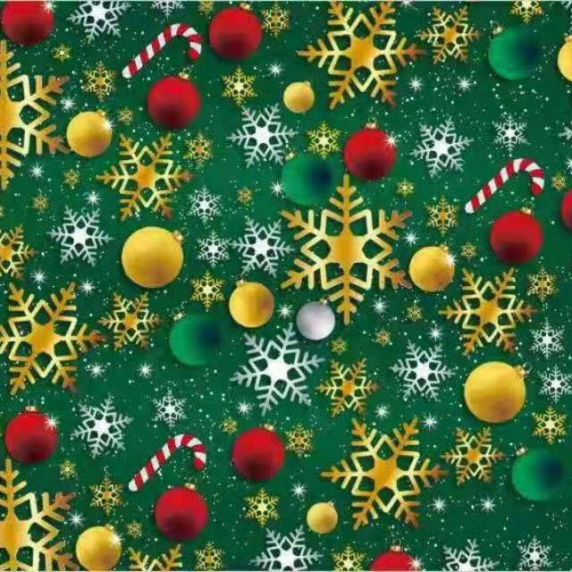 Premium Glossy Art Paper with Christmas Designs, Perfect for Festive Gift Wrapping And Holiday Packaging.