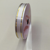 18mm wide luxury ribbon with elegant gold edge trimming for sophisticated packaging.