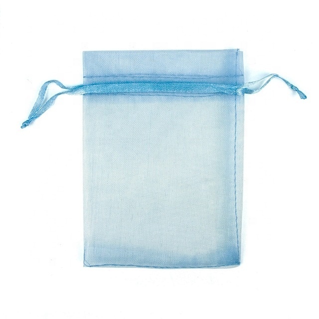 Bolsas de tela de organza transparente personalizadas, perfectas para regalos, bodas y empaques de joyer&iacute;a.
