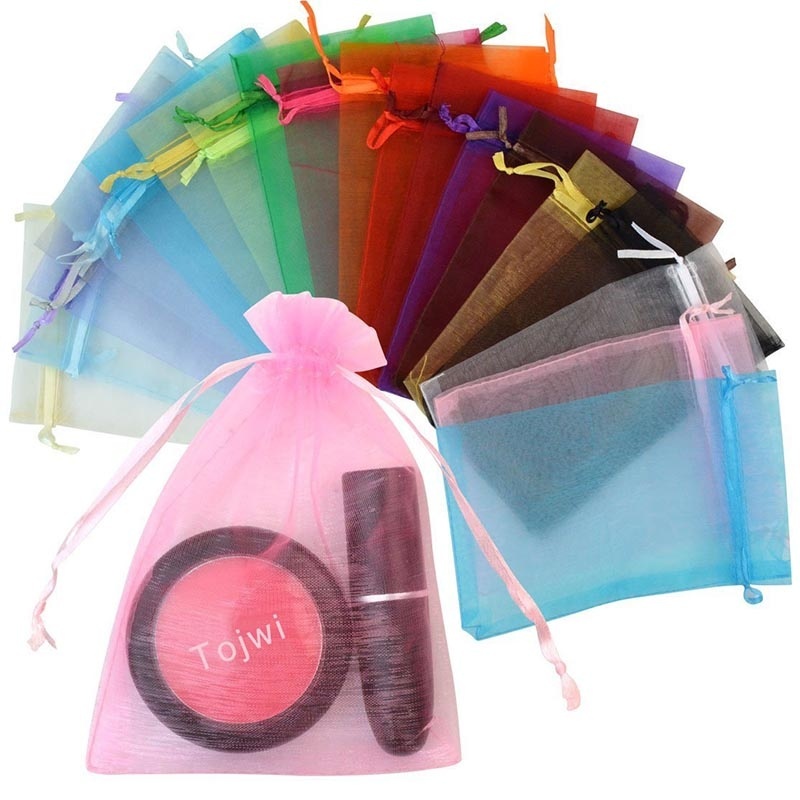 Wholesale Sheer Organza Fabric Bags Perfect for Gifts, Weddings And Jewelry Packaging.