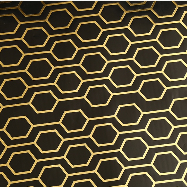 Specialty Paper with Metallic Foil Coating for Elegant Hot Stamping Effects.